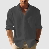 Camisa - Frente com Botões & Barra Curvada com Mangas Ajustáveis