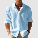 Camisa - Frente com Botões & Barra Curvada com Mangas Ajustáveis