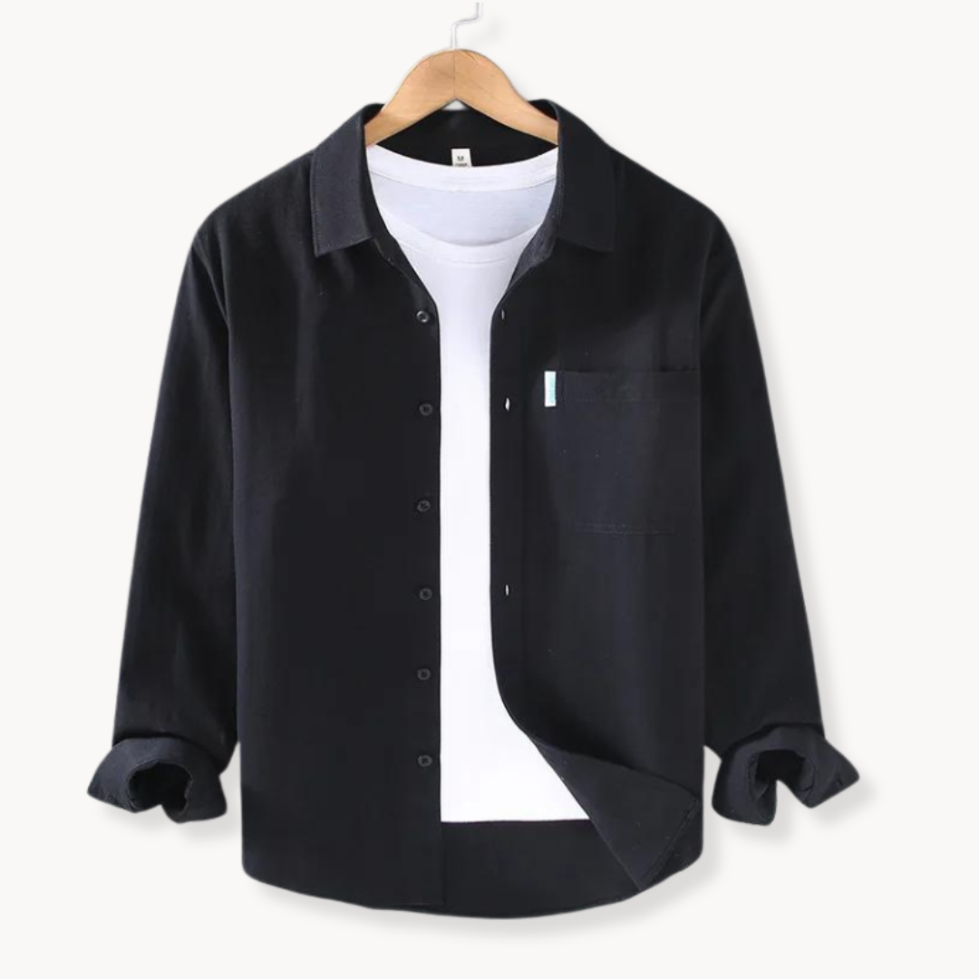 Camisa - Frente com Botões, Corte Longo e Ajuste Flexível e Respirável