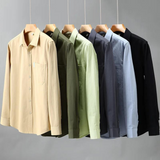 Camisa - Frente com Botões, Corte Longo e Ajuste Flexível e Respirável