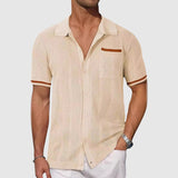 Camisa - Gola Camp e Detalhes Contrastantes com Ajuste Respirável