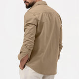 Camisa - Bolsos Cargo E Fecho De Botão Para Conforto Térmico
