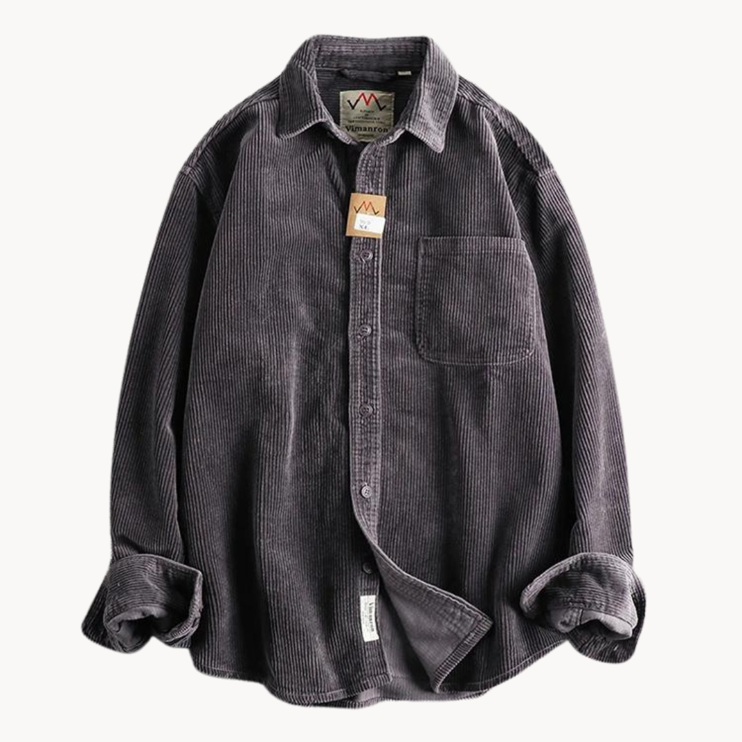 Camisa - Textura Corduroy & Costuras Reforçadas Para Sobreposição