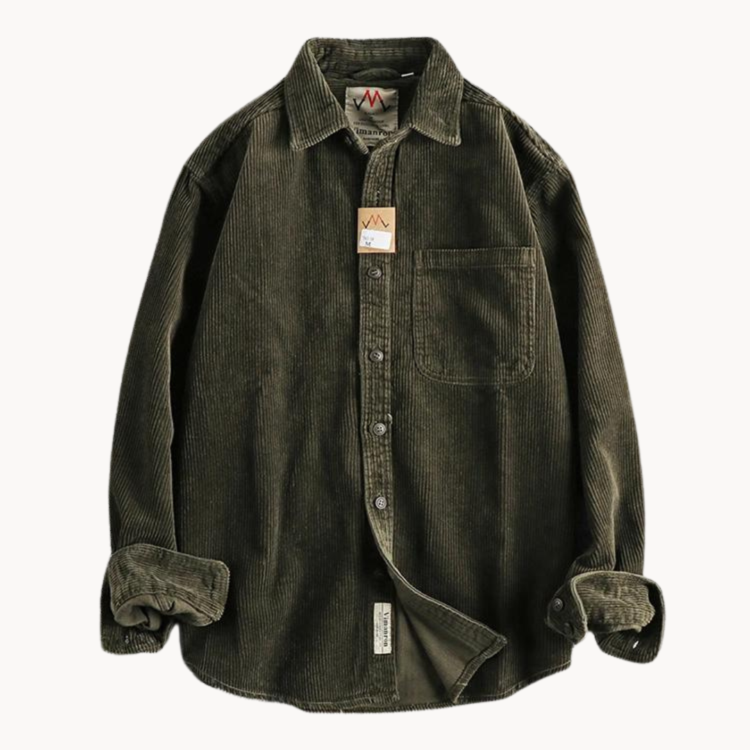 Camisa - Textura Corduroy & Costuras Reforçadas Para Sobreposição
