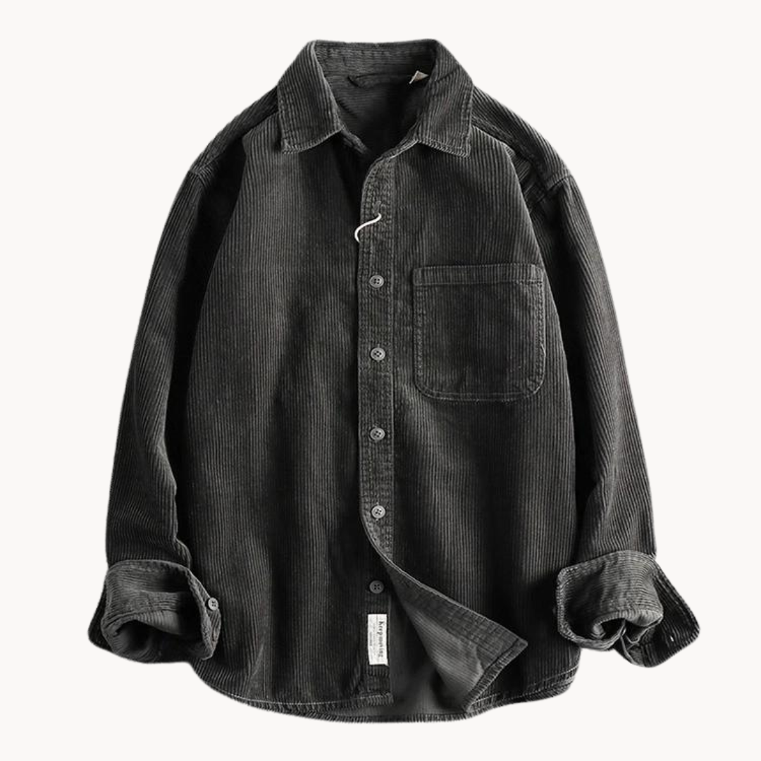 Camisa - Textura Corduroy & Costuras Reforçadas Para Sobreposição