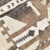 Camisa Casaco – Mistura de Tecido com Padrão Asteca e Forma Aconchegante