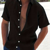 Camisa - Mistura Leve de Manga Curta e Movimento Fácil