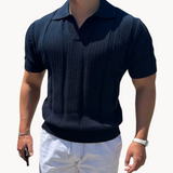 Camisa – Malha com Gola Aberta e Fluxo de Ar Respirável