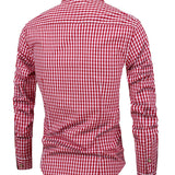 Camisa - Xadrez e Mistura Suave para Movimento Natural