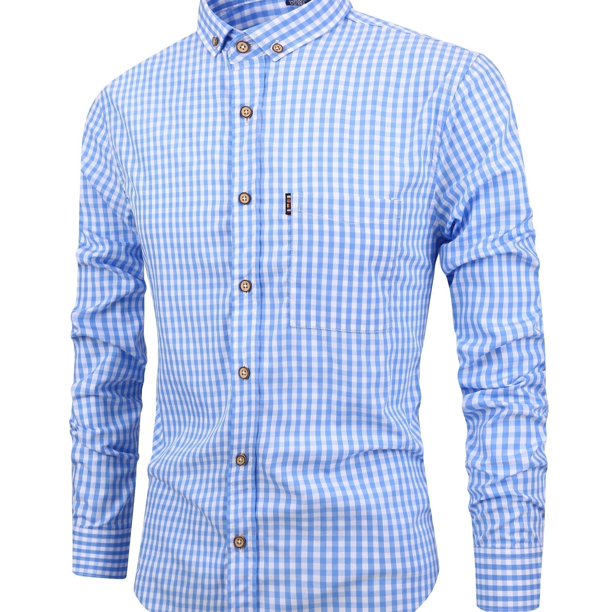 Camisa - Xadrez e Mistura Suave para Movimento Natural