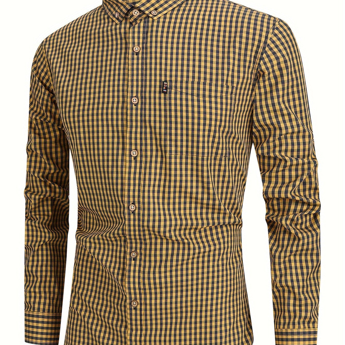 Camisa - Xadrez e Mistura Suave para Movimento Natural