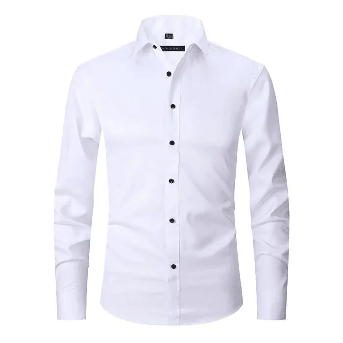 Camisa – Mistura de Poliéster Sem Rugas e Leve e Respirável