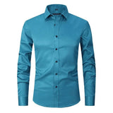 Camisa – Mistura de Poliéster Sem Rugas e Leve e Respirável