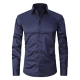 Camisa – Mistura de Poliéster Sem Rugas e Leve e Respirável