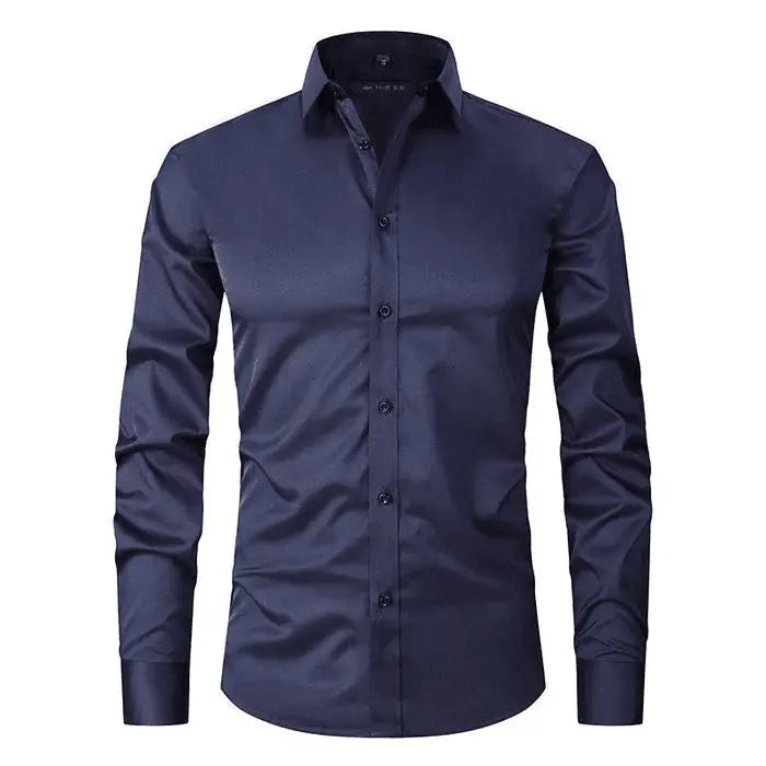 Camisa – Mistura de Poliéster Sem Rugas e Leve e Respirável