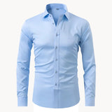 Camisa – Mistura de Poliéster Sem Rugas e Leve e Respirável