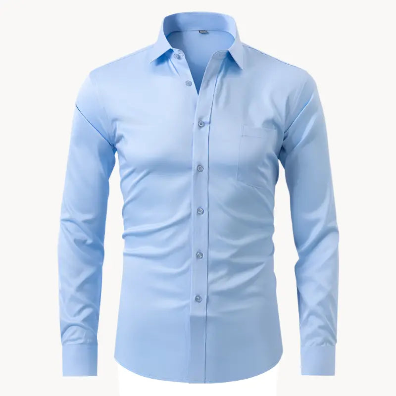 Camisa – Mistura de Poliéster Sem Rugas e Leve e Respirável