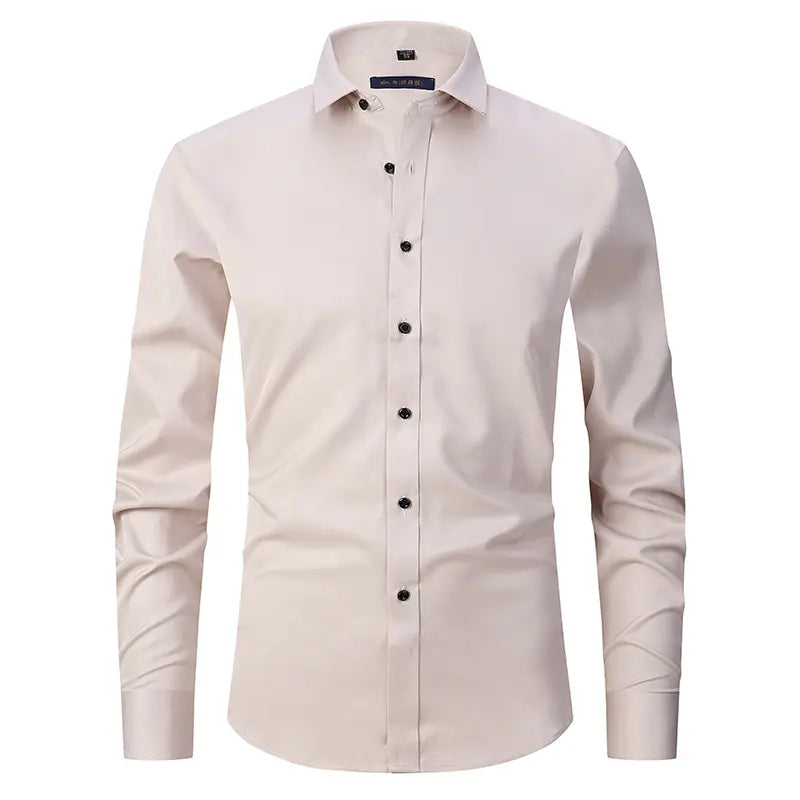 Camisa – Mistura de Poliéster Sem Rugas e Leve e Respirável