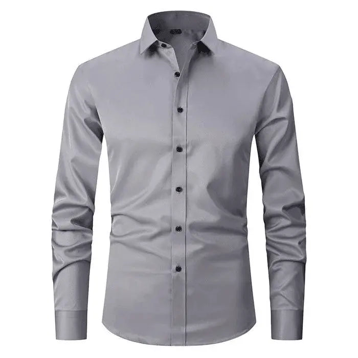 Camisa – Mistura de Poliéster Sem Rugas e Leve e Respirável
