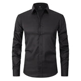 Camisa – Mistura de Poliéster Sem Rugas e Leve e Respirável