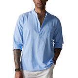 Camisa - Textura Amassada e Mistura Respirável para Conforto
