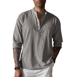 Camisa - Textura Amassada e Mistura Respirável para Conforto