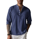 Camisa - Textura Amassada e Mistura Respirável para Conforto