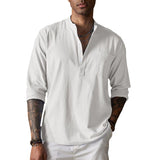 Camisa - Textura Amassada e Mistura Respirável para Conforto