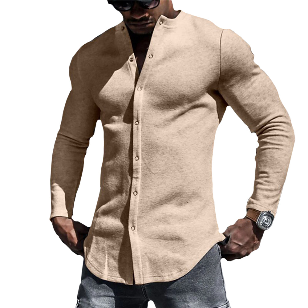Camisa - Mistura de Tecido Suave e Forma Relaxada para Movimento Fácil