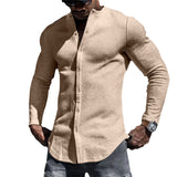 Camisa - Mistura de Tecido Suave e Forma Relaxada para Movimento Fácil