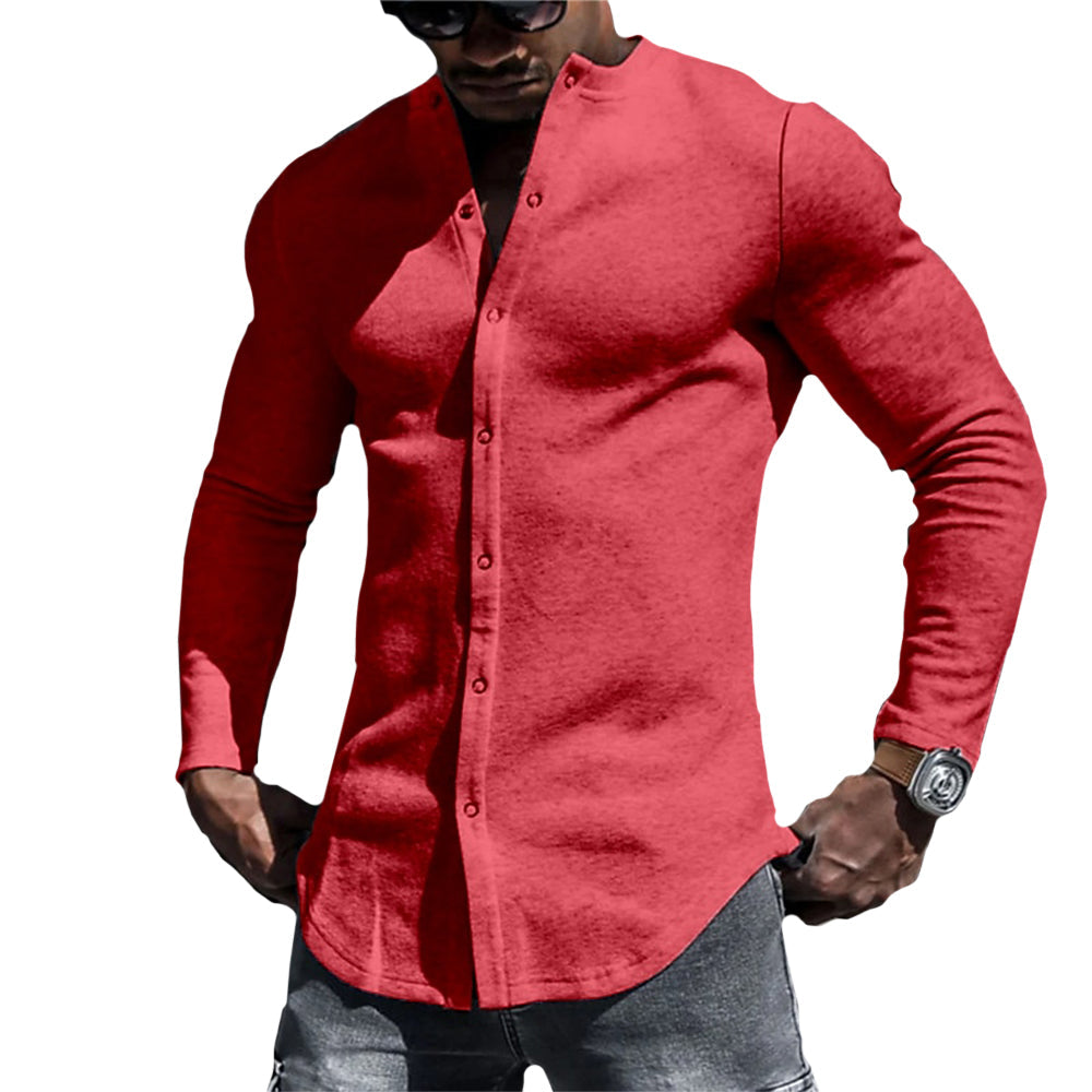 Camisa - Mistura de Tecido Suave e Forma Relaxada para Movimento Fácil