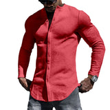 Camisa - Mistura de Tecido Suave e Forma Relaxada para Movimento Fácil