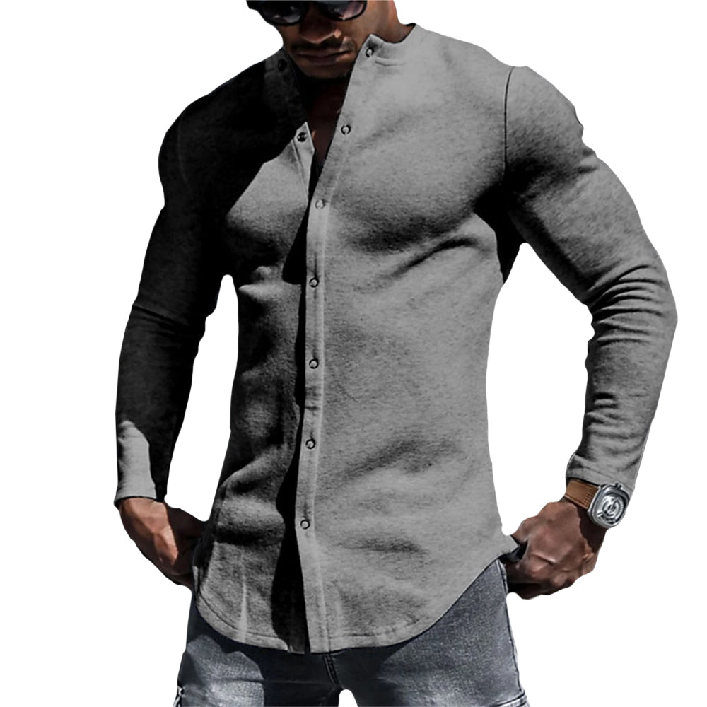 Camisa - Mistura de Tecido Suave e Forma Relaxada para Movimento Fácil