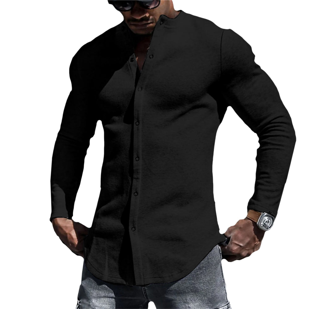 Camisa - Mistura de Tecido Suave e Forma Relaxada para Movimento Fácil