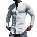 Camisa - Mistura de Tecido Suave e Forma Relaxada para Movimento Fácil