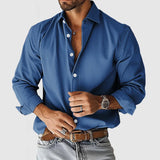 Camisa – Corte Relaxado em Mistura Suave & Ajuste Confortável com Botões