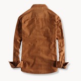 Camisa - Tecido de Veludo Mole e Bolsos de Patches para Armazenamento