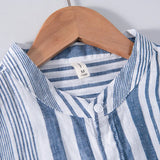 Camisa - Design Listrado e Mistura Respirável para Fluxo de Ar