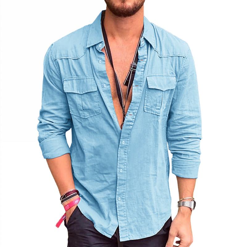 Camisa – Bolsos Cargo Sob Medida & Movimento Flexível