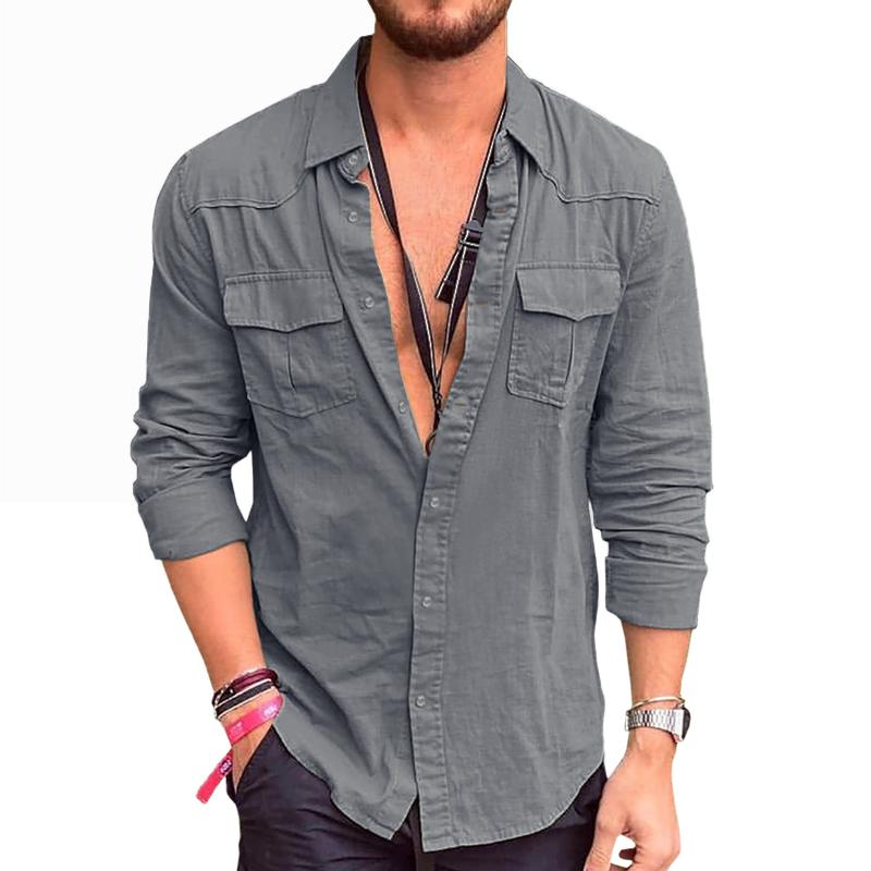 Camisa – Bolsos Cargo Sob Medida & Movimento Flexível