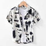 Camisa de Manga Curta - Impressão Frontal & Corte Solto