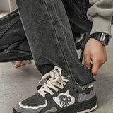 Sapatos de Skate - Parte Superior de Mistura Durável e Sola de Borracha Antiderrapante
