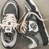 Sapatos de Skate - Parte Superior de Mistura Durável e Sola de Borracha Antiderrapante