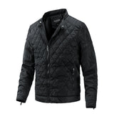 Casaco Overshirt Soft-Blend - Xadrez Diamante e Frente com Botão