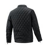 Casaco Overshirt Soft-Blend - Xadrez Diamante e Frente com Botão