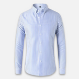 Camisa Overshirt Soft Blend - Riscas Verticais e Cobertura Leve