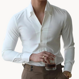 Camisa Soft-Blend – Frente com Botões & Ajuste Relaxado