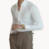 Camisa Soft-Blend – Frente com Botões & Ajuste Relaxado