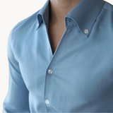 Camisa Soft-Blend – Frente com Botões & Ajuste Relaxado