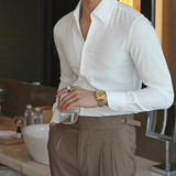 Camisa Soft-Blend – Frente com Botões & Ajuste Relaxado